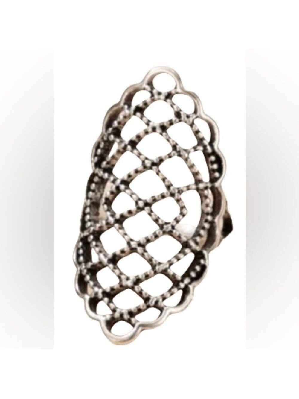 Ring Size 7 Antiqued Silver Boho